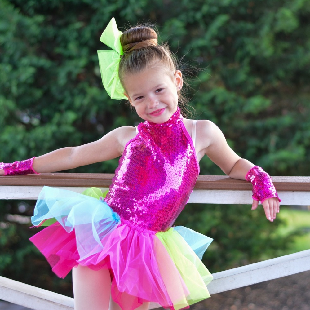 Weissman Pink Sequin Dance Dress